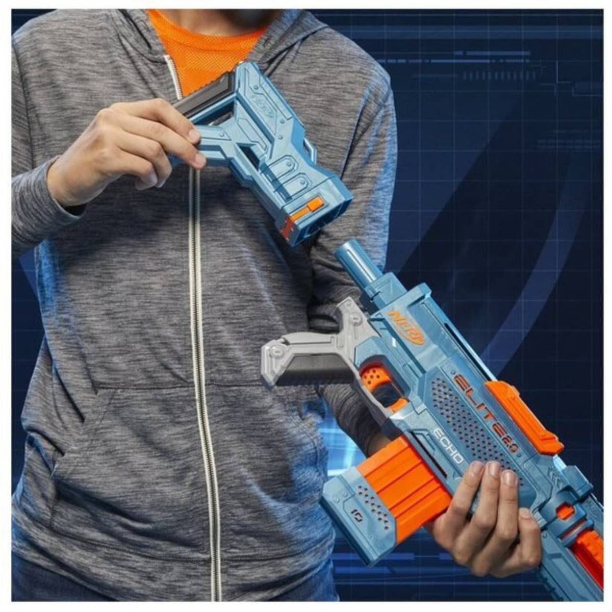 Modifiye Edilebilir Nerf Elite 2.0 Echo CS-10
