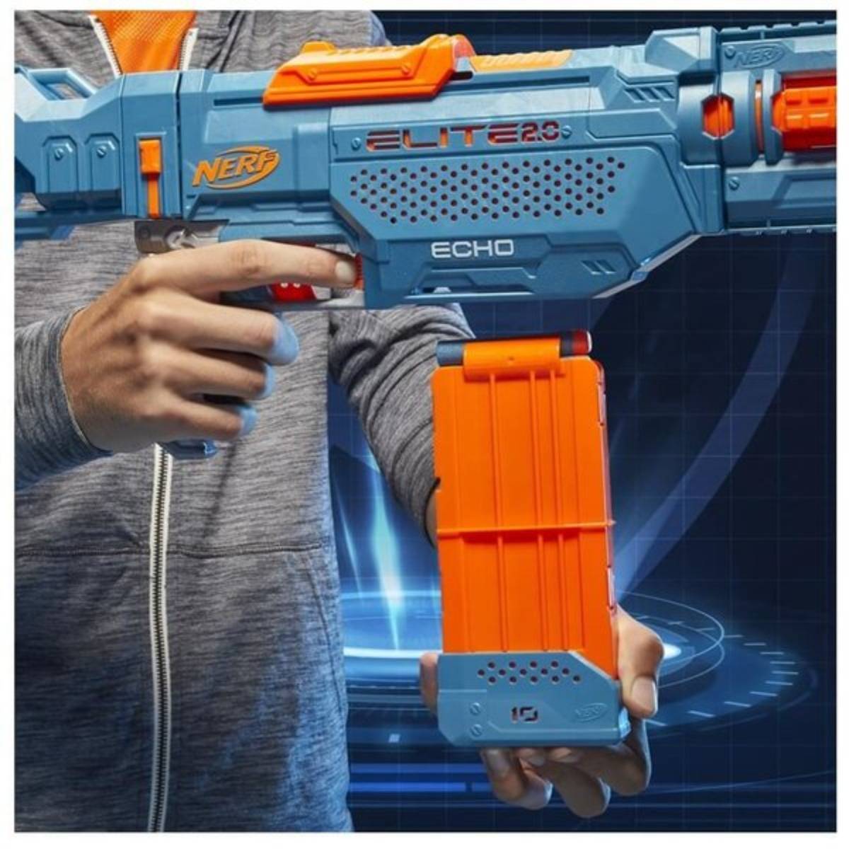 Modifiye Edilebilir Nerf Elite 2.0 Echo CS-10
