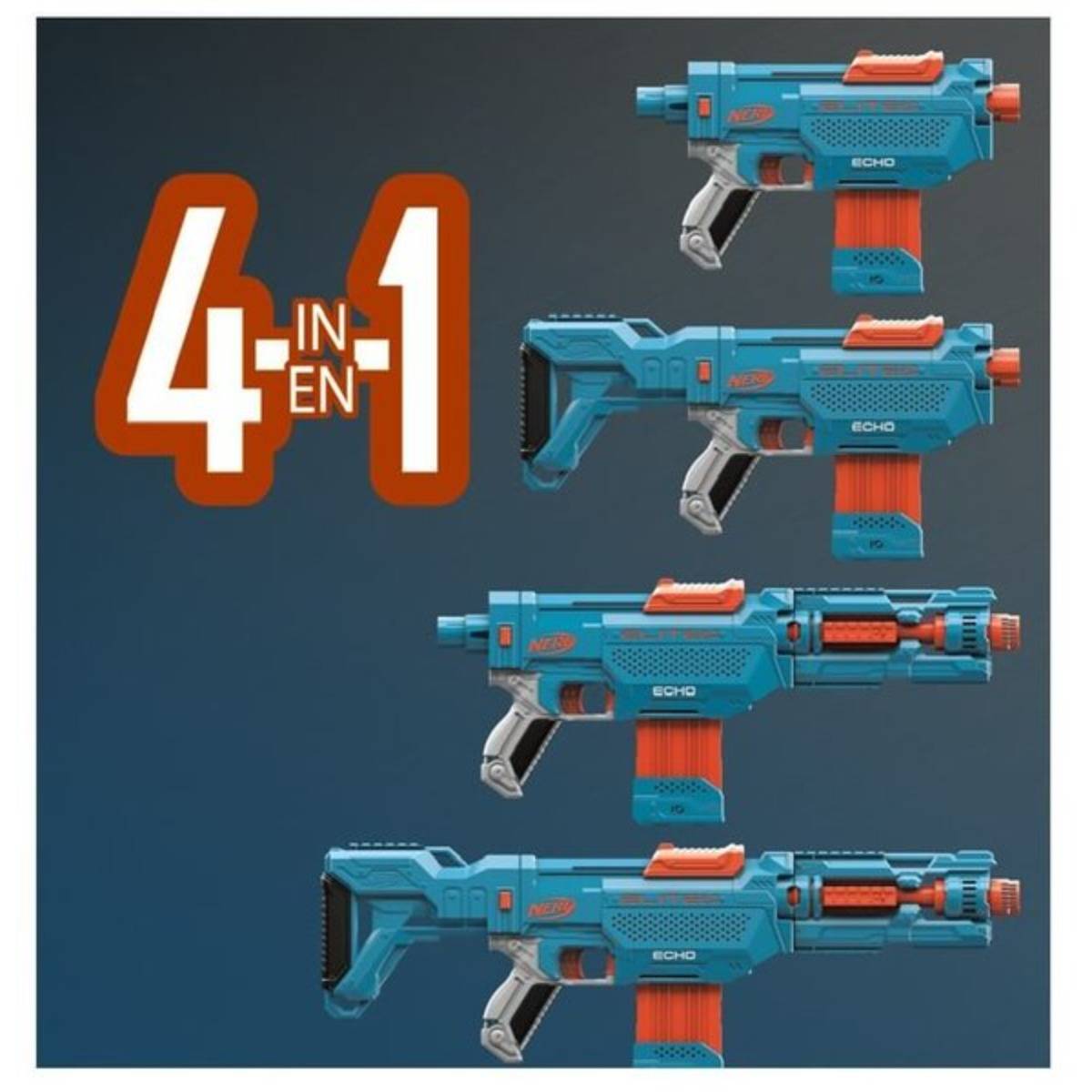 Modifiye Edilebilir Nerf Elite 2.0 Echo CS-10