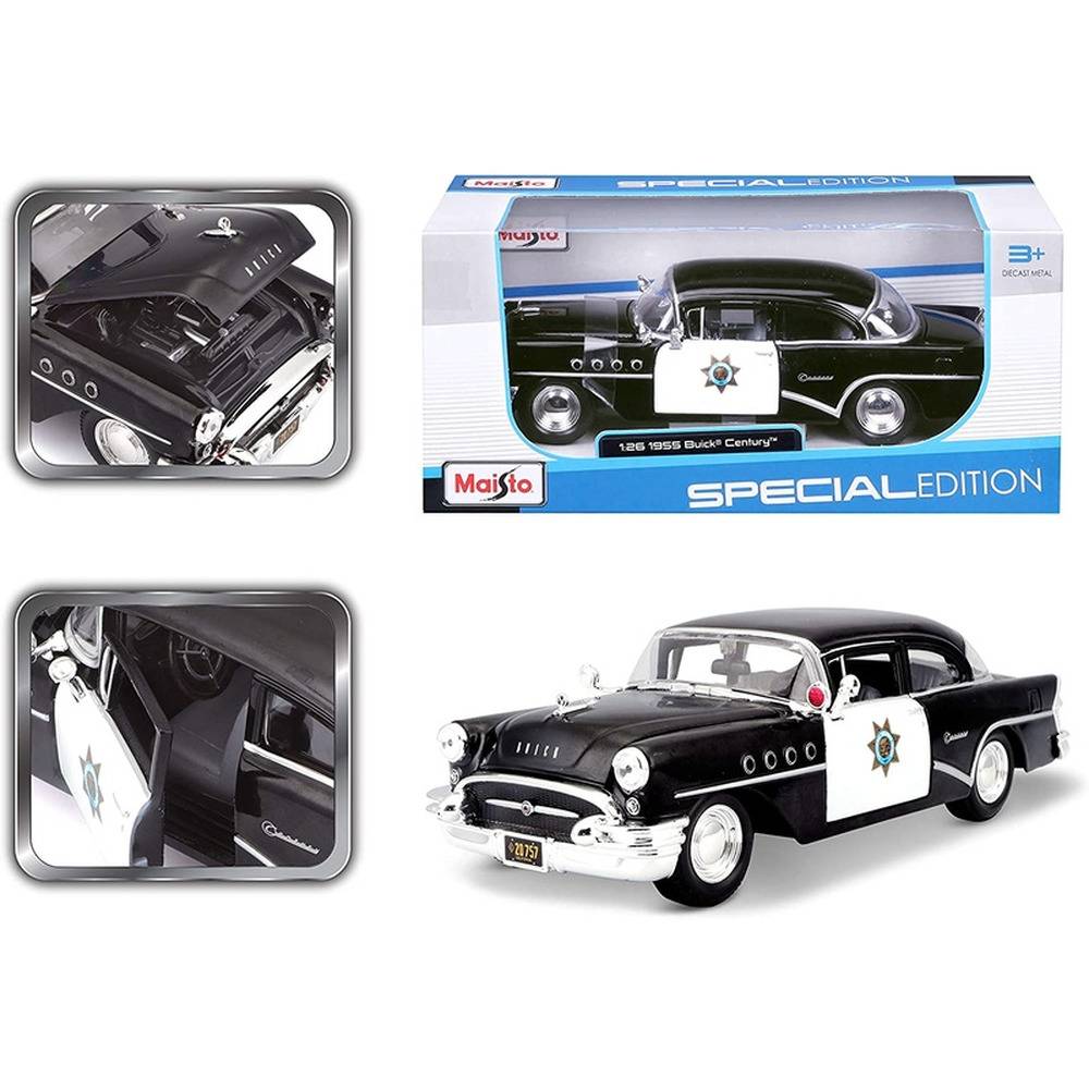 Maisto 1:26 1955 Buick Century Model Araba