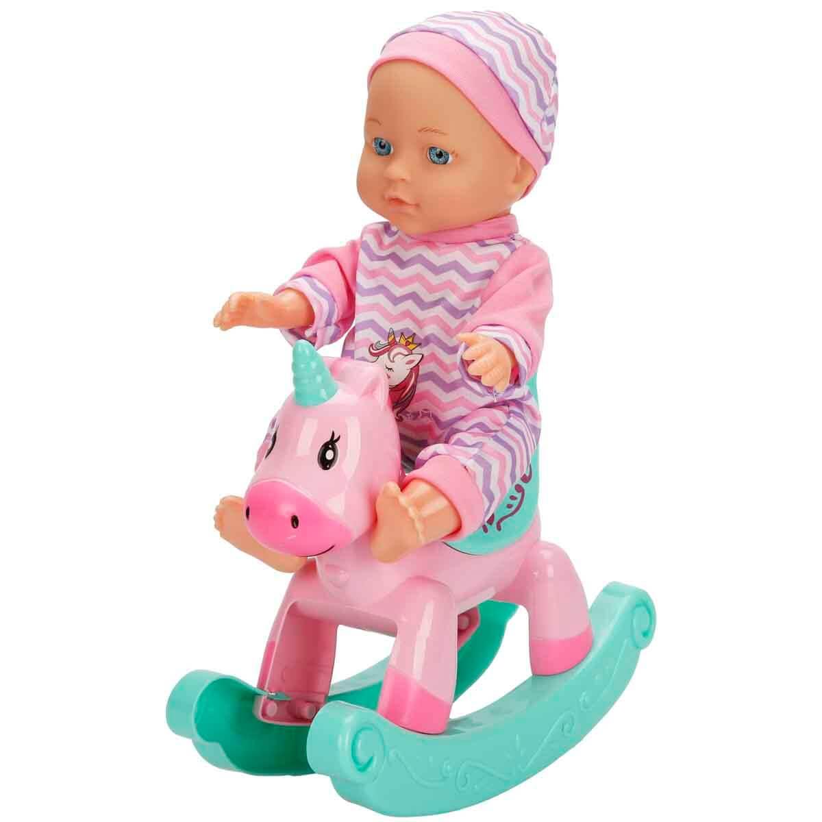 Boubou Bebek ve Sallanan Atı Oyun Seti (30 cm)