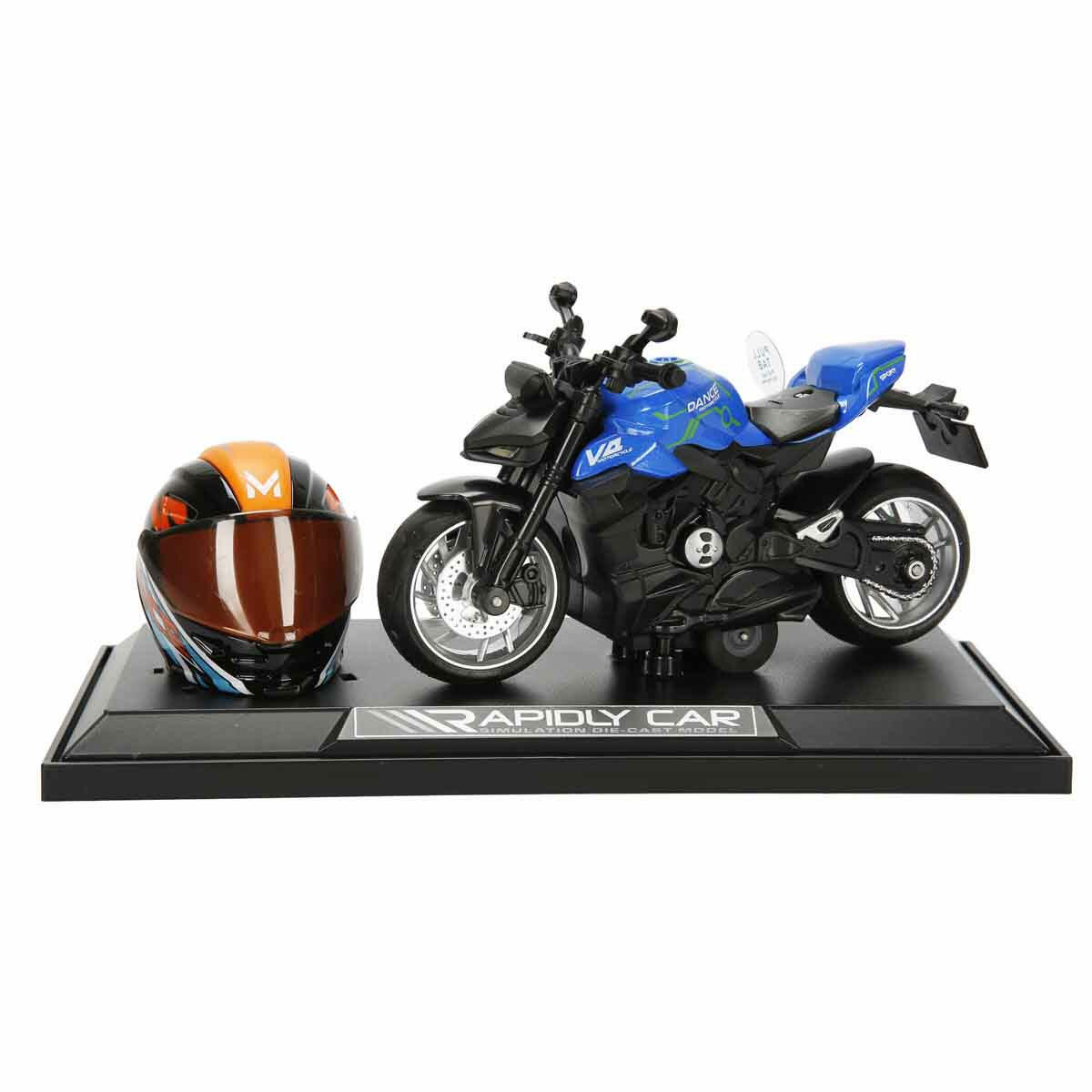 1:12 Ducati Street Fighter Die-Cast Motosiklet ve Tamir Atölyesi Seti | Sesli ve Işıklı Yarışçı Figürlü Model | Çek-Bırak Mekanizmalı Metal Koleksiyon Seti
