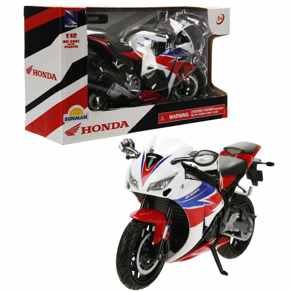 1:12 Honda CBR 1000RR Model Motor (17 cm) | Gerçekçi Tasarım, Dönen Tekerlekli Koleksiyon ve Oyun Motoru