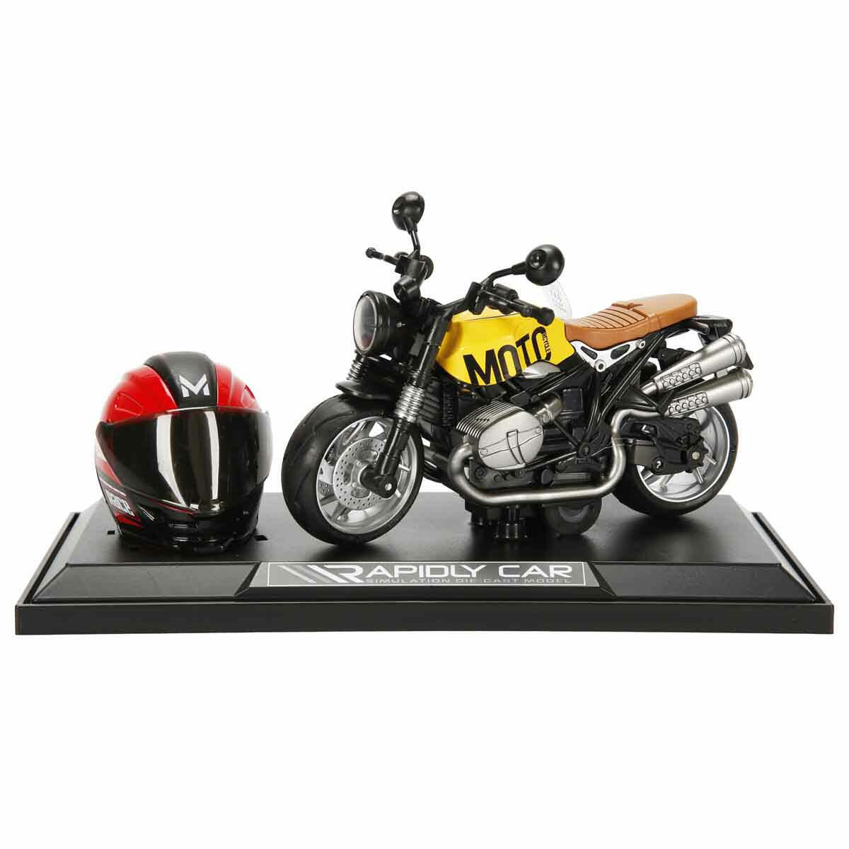 1:12 Latte Die-Cast Motosiklet ve Tamir Atölyesi Seti | Sesli ve Işıklı Yarışçı Figürlü Model | Çek-Bırak Mekanizmalı Metal Koleksiyon Aracı