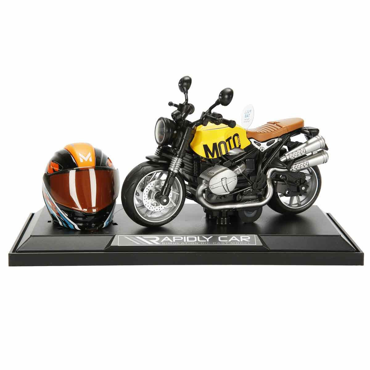 1:12 Latte Die-Cast Motosiklet ve Tamir Atölyesi Seti | Sesli ve Işıklı Yarışçı Figürlü Model | Çek-Bırak Mekanizmalı Metal Koleksiyon Aracı