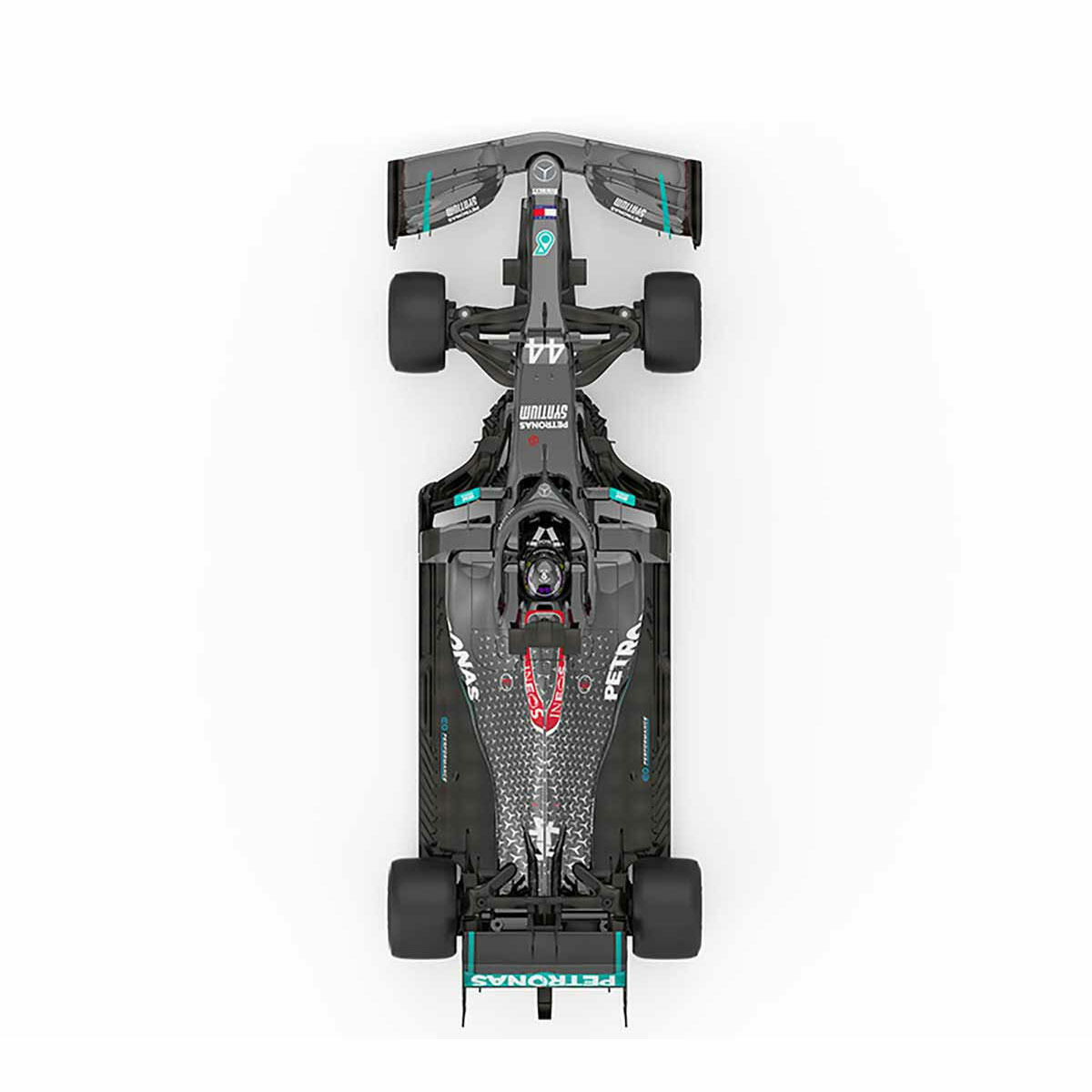 1:12 Mercedes AMG F1 W11 EQ Performance Uzaktan Kumandalı Araba | 2.4Ghz Frekanslı ve Dev Boyutlu Lisanslı Yarış Aracı (47 cm)
