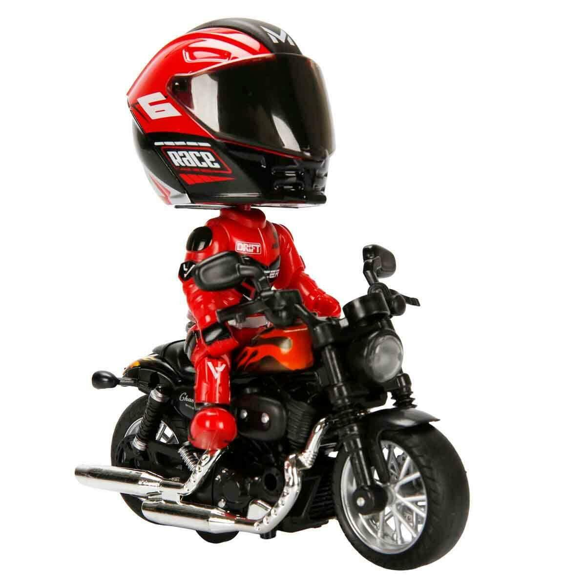 1:14 Harley Die-Cast Motosiklet | Sesli Ve Işıklı Çek Bırak Model | Figürlü Ve Kasklı Koleksiyon Serisi