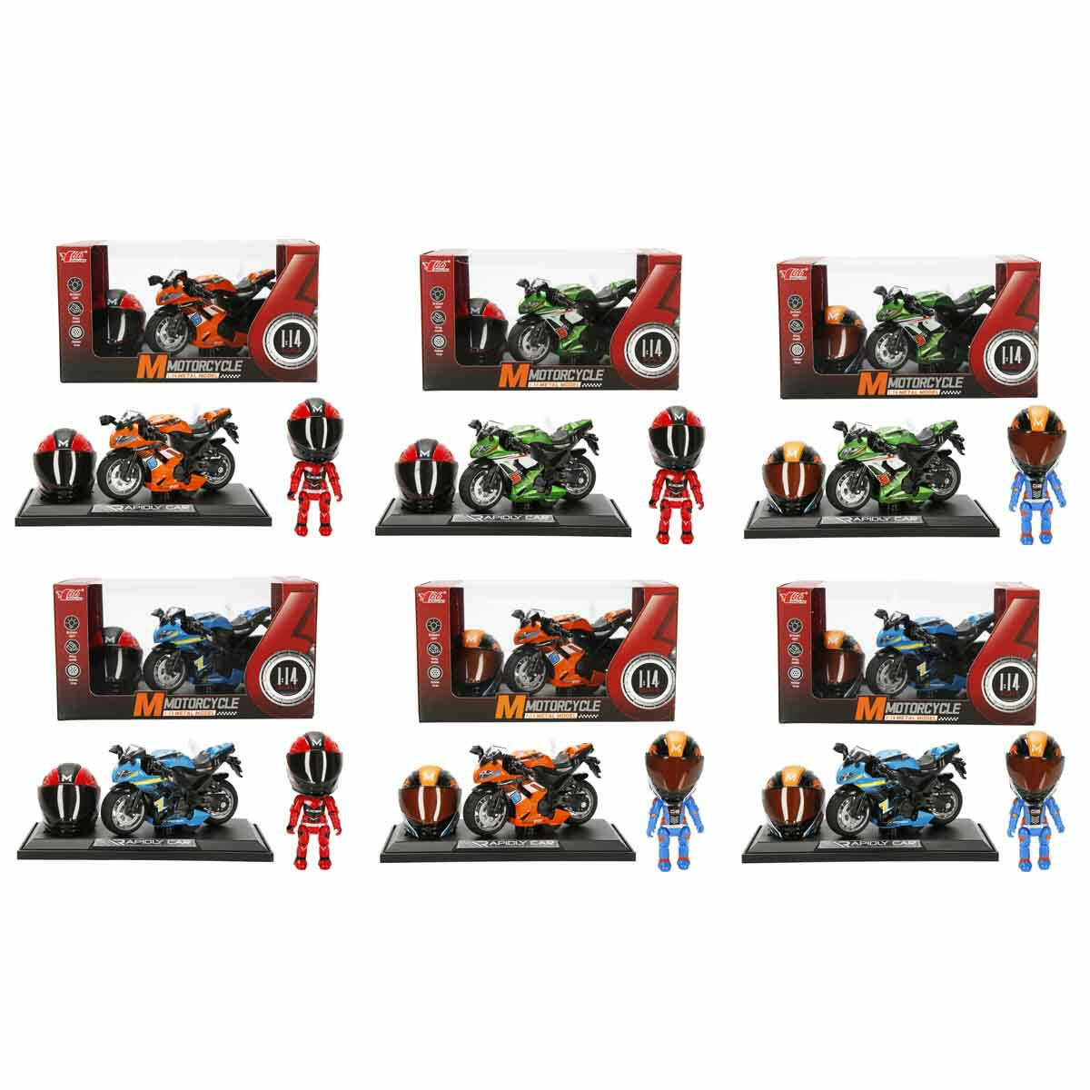1:14 Sesli ve Işıklı Die Cast Yarış Motosikleti | Kasklı Yarışçı Figürlü ve Stantlı Çek Bırak Model | Metal Gövdeli Premium Koleksiyon Serisi