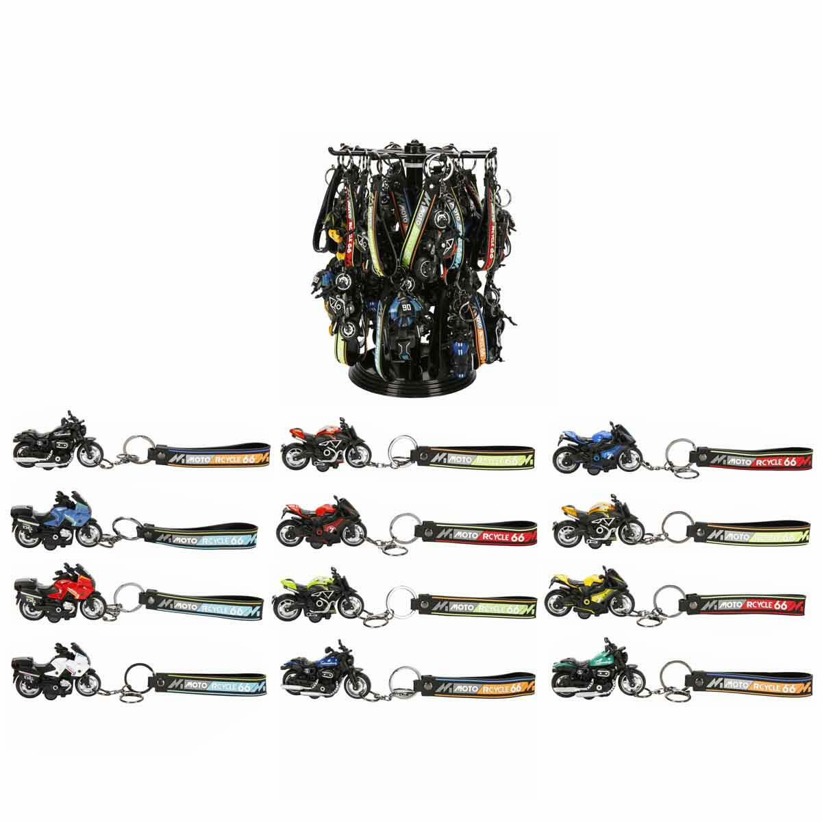 1:16 Çek Bırak Motosiklet Anahtarlık | Hareketli Oyuncak Motosiklet Figürlü Anahtarlık | 12 Farklı Modelli Koleksiyonluk Çanta ve Anahtar Aksesuarı