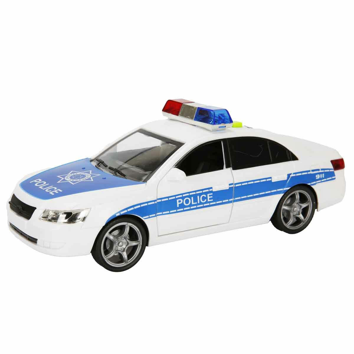 Maxx Wheels 1:16 Sesli ve Işıklı Polis ve Taksi Araba | 24 cm Sürtmeli Mekanizmalı | Açılabilir Kapılı ve Siren Sesli Oyuncak Araçlar