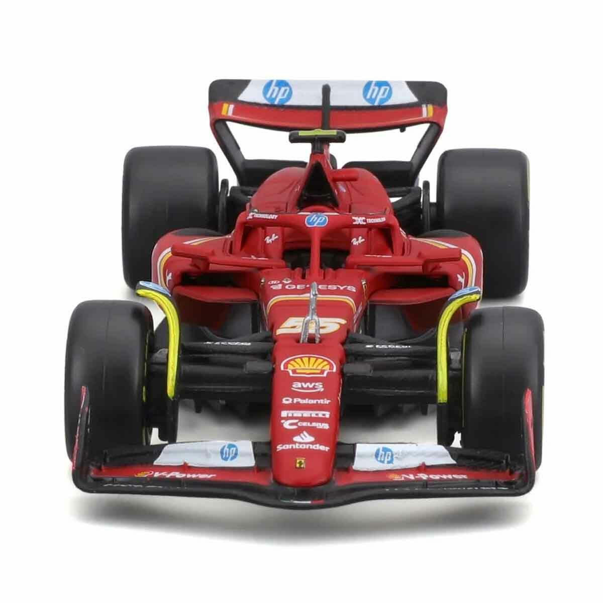 1:18 Ferrari SF-24 Formula 1 Yarış Arabası | 2024 Sezonu Lisanslı Model | Charles Leclerc ve Carlos Sainz Koleksiyon Aracı