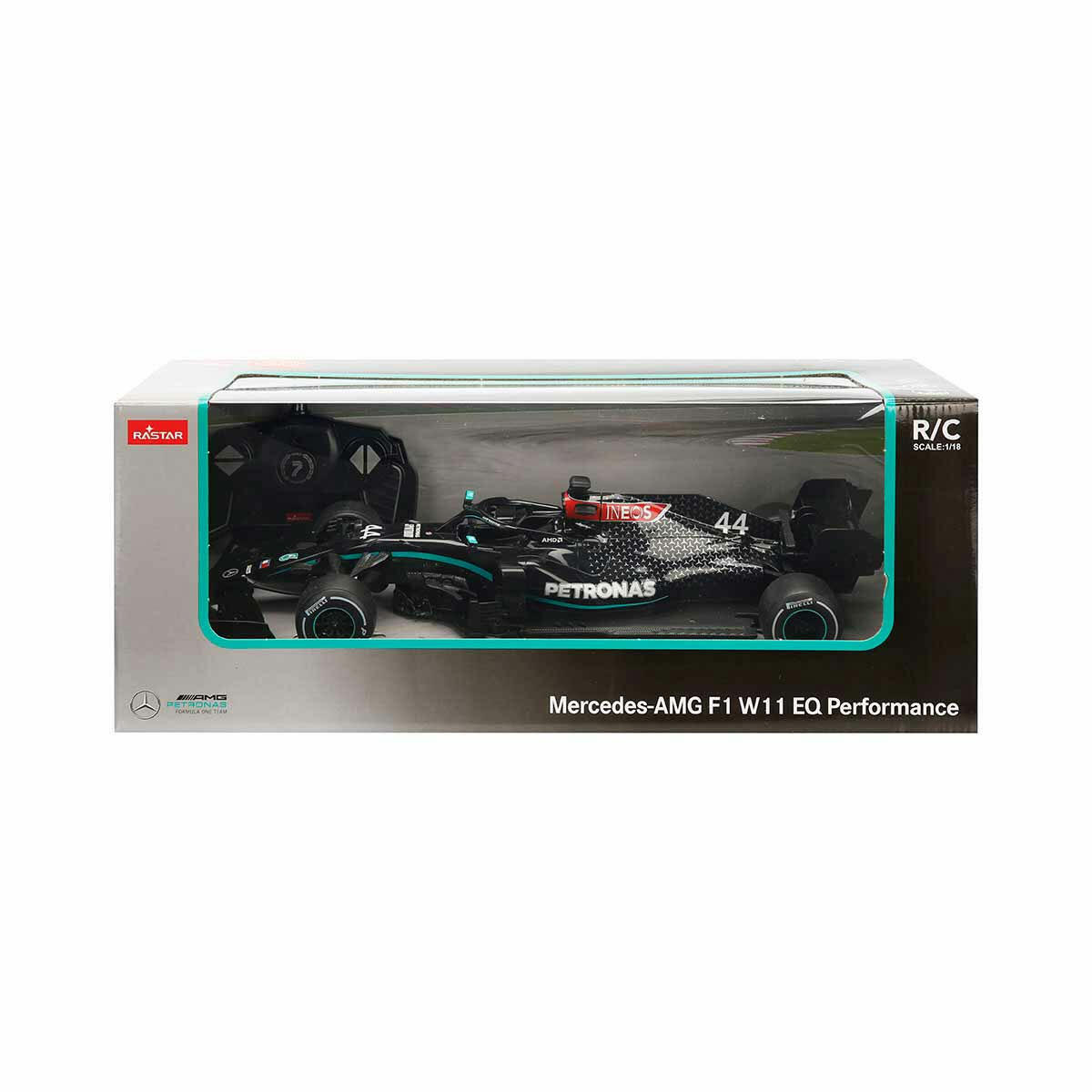 1:18 Mercedes AMG F1 W11 EQ Performance Uzaktan Kumandalı Araba | Lisanslı Yarış Arabası | 2.4GHz Frekanslı F1 Model Araç