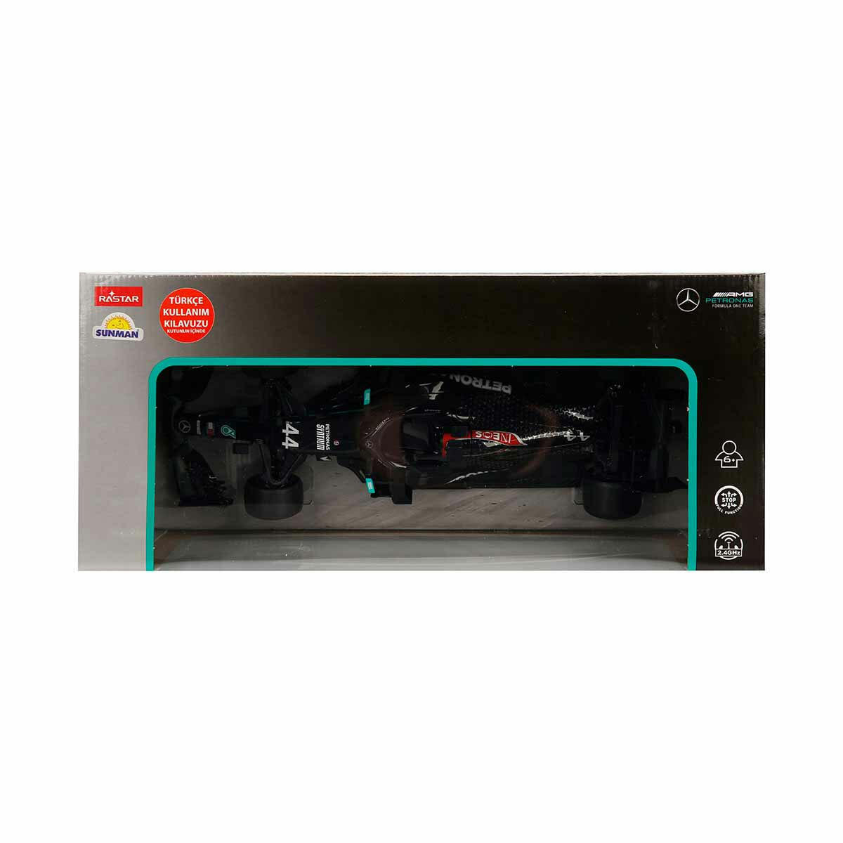 1:18 Mercedes AMG F1 W11 EQ Performance Uzaktan Kumandalı Araba | Lisanslı Yarış Arabası | 2.4GHz Frekanslı F1 Model Araç