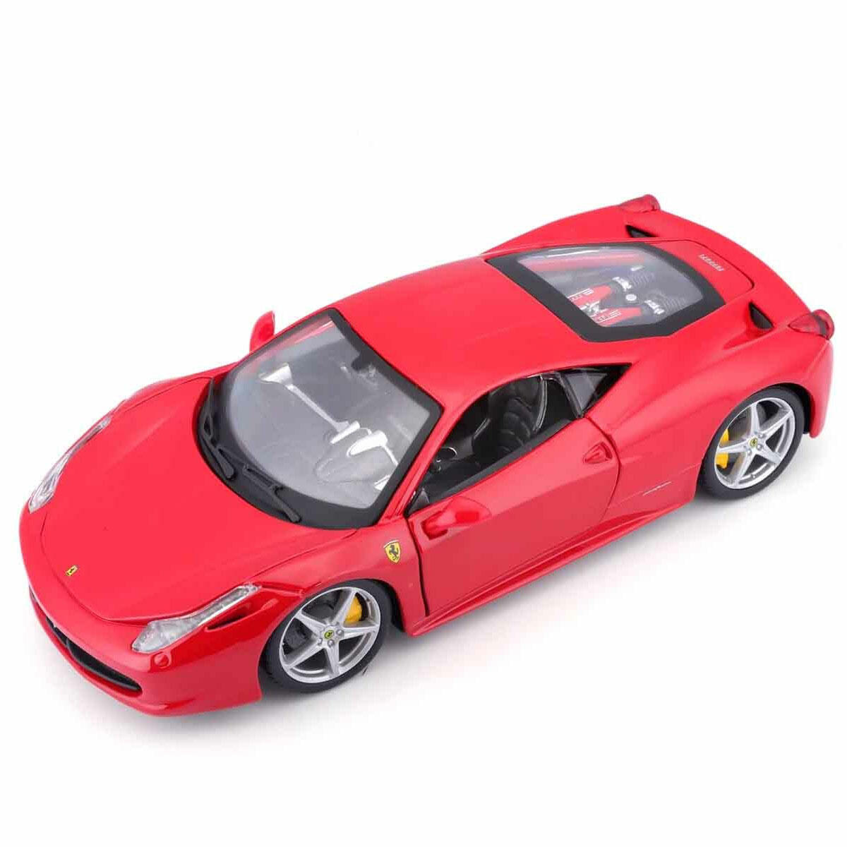 1:24 Ferrari 458 Italia Model Araba | Koleksiyonluk Lisanslı Spor Araç | Detaylı Tasarım ve F1 Teknolojili Masaüstü Model