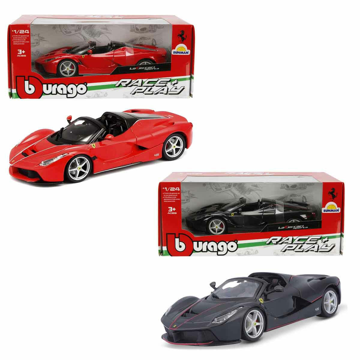 1:24 Ferrari LaFerrari Aperta Model Araba | Die-Cast Metal, Açılan Kapılı Koleksiyon Figürü 18 cm