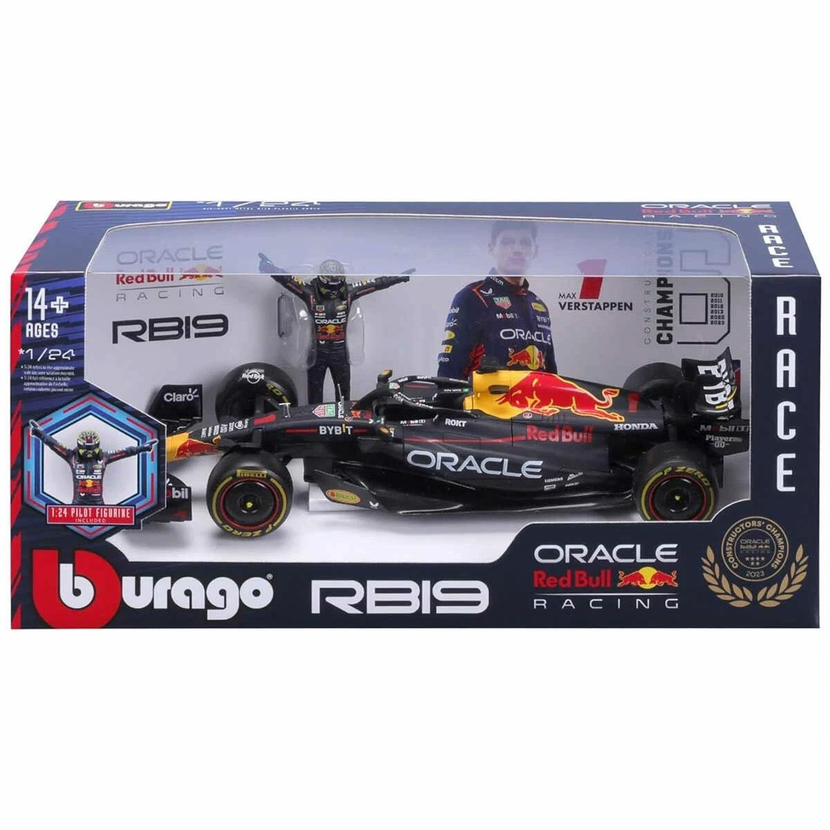 1:24 Formula 1 Oracle Red Bull RB19 Model Araba – Bburago Die-Cast Koleksiyon Aracı