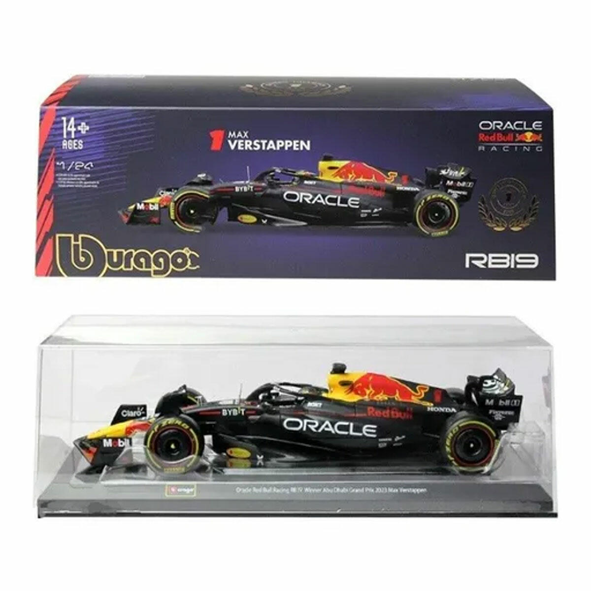 1:24 Formula 1 Oracle Red Bull RB19 Model Araba – Bburago Die-Cast Koleksiyon Aracı
