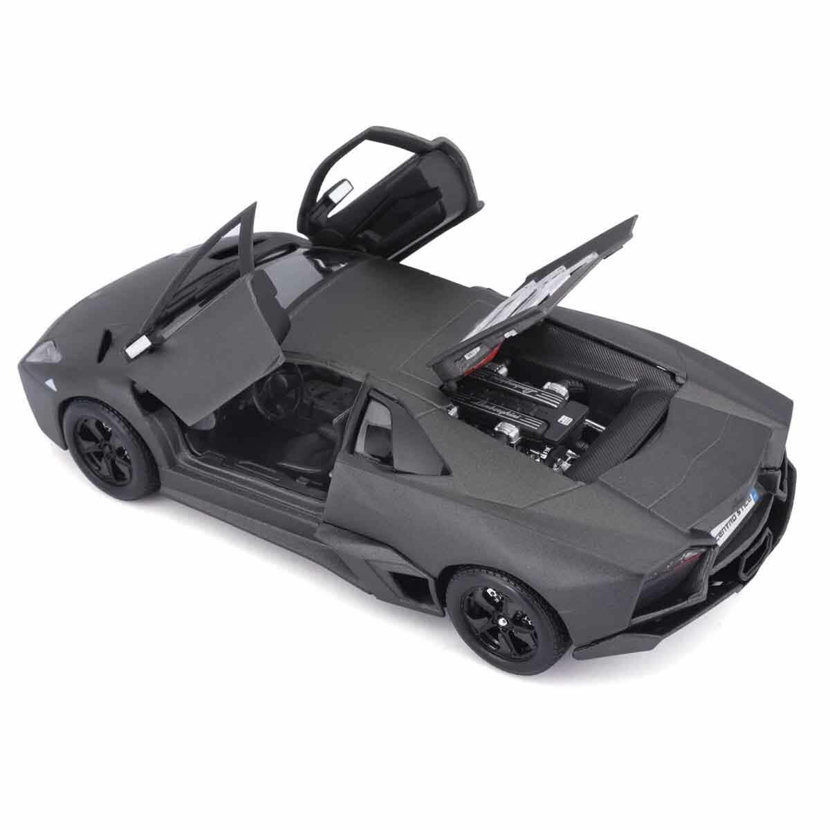 1:24 Lamborghini Reventon Model Araba Siyah | Die-Cast Koleksiyon Aracı | Açılır Kapılı Detaylı Minyatür Süper Spor