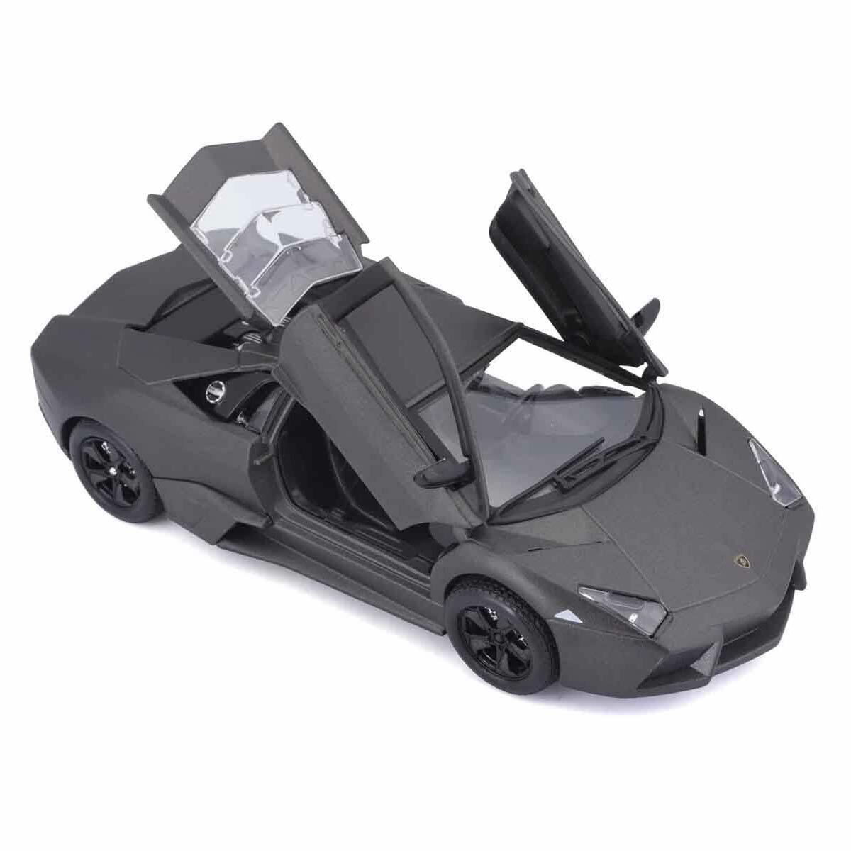 1:24 Lamborghini Reventon Model Araba Siyah | Die-Cast Koleksiyon Aracı | Açılır Kapılı Detaylı Minyatür Süper Spor