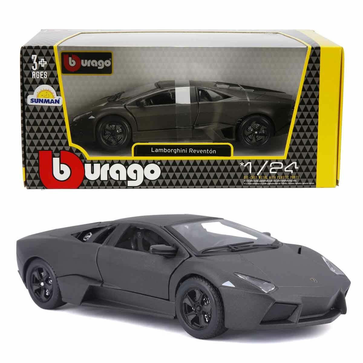 1:24 Lamborghini Reventon Model Araba Siyah | Die-Cast Koleksiyon Aracı | Açılır Kapılı Detaylı Minyatür Süper Spor