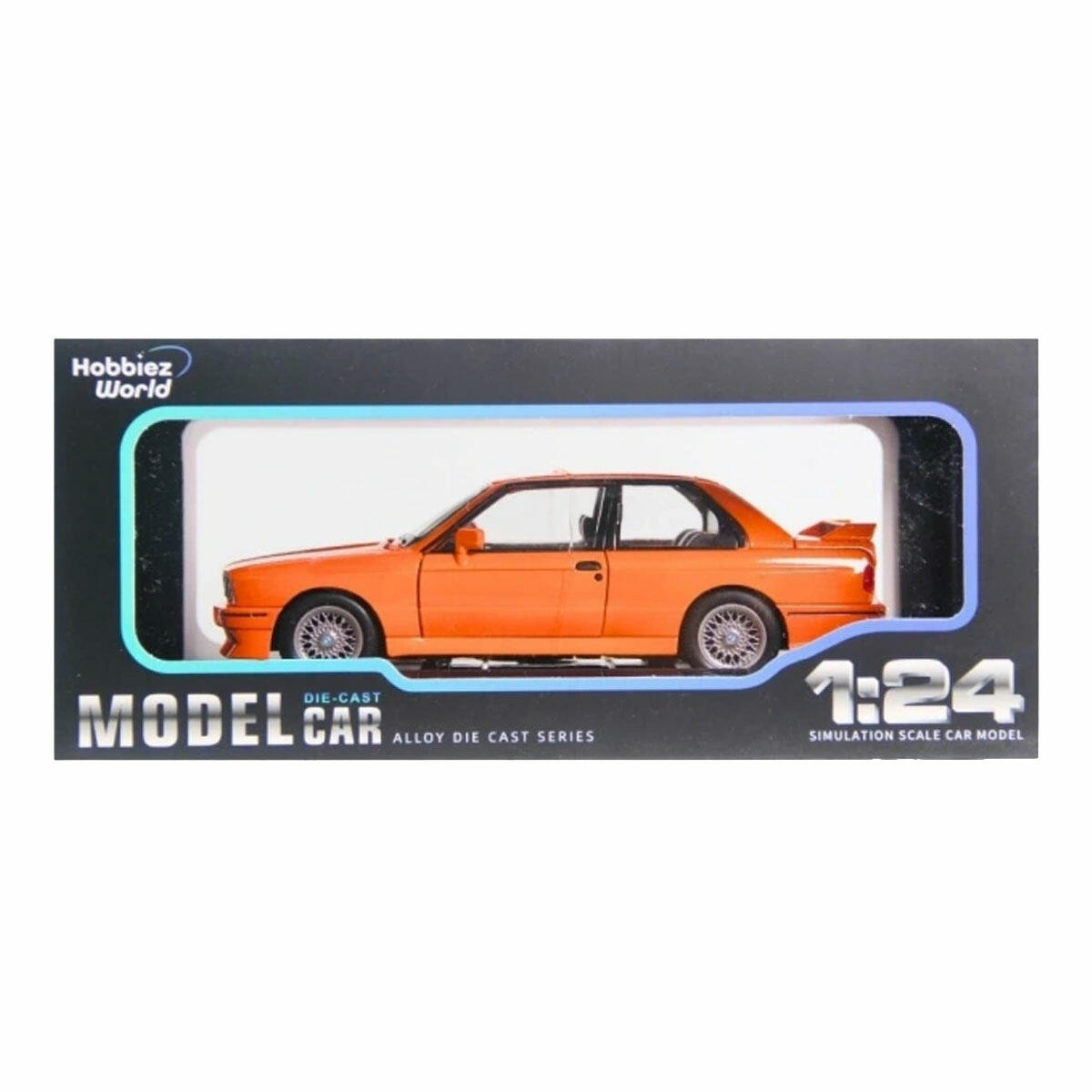 1:24 M3 Turuncu Model Araba | Die-Cast Metal Koleksiyon Aracı | Detaylı İç Tasarım ve Açılabilir Kapılı Lisanslı Spor Araba