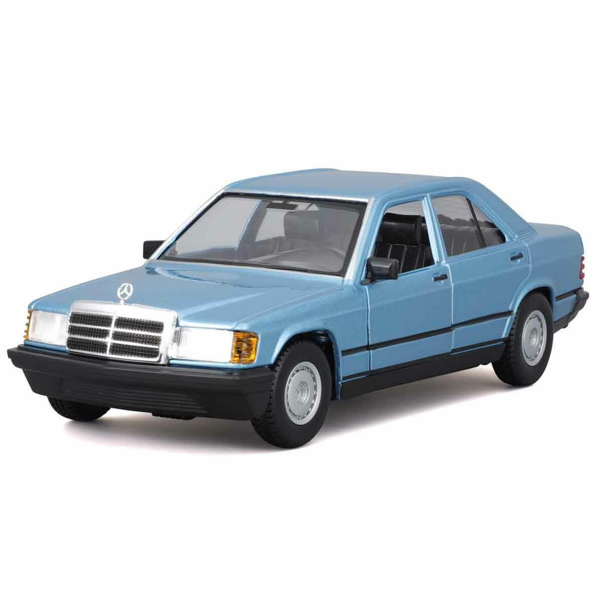 1:24 Mercedes-Benz 190 E 2.6 Model Araba | Die-cast Metal Gövde, Açılabilir Kapılı Klasik Koleksiyon Aracı (17 cm)