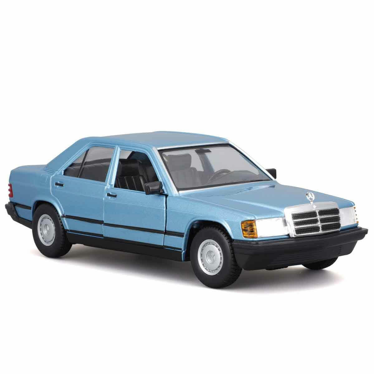 1:24 Mercedes-Benz 190 E 2.6 Model Araba | Die-cast Metal Gövde, Açılabilir Kapılı Klasik Koleksiyon Aracı (17 cm)