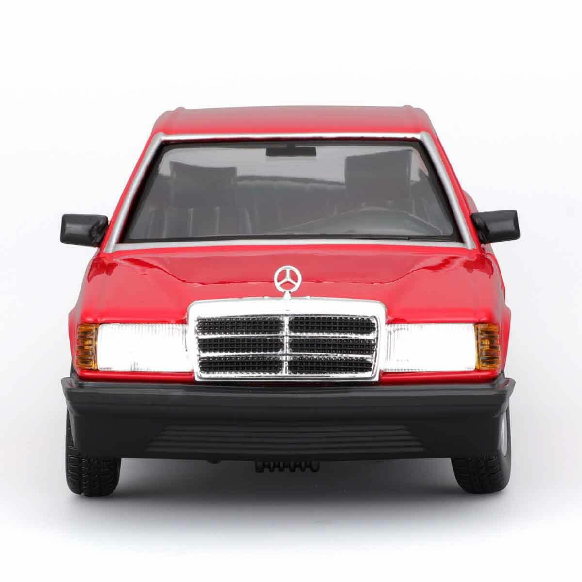 1:24 Mercedes-Benz 190 E 2.6 Model Araba | Die-cast Metal Gövde, Açılabilir Kapılı Klasik Koleksiyon Aracı (17 cm)