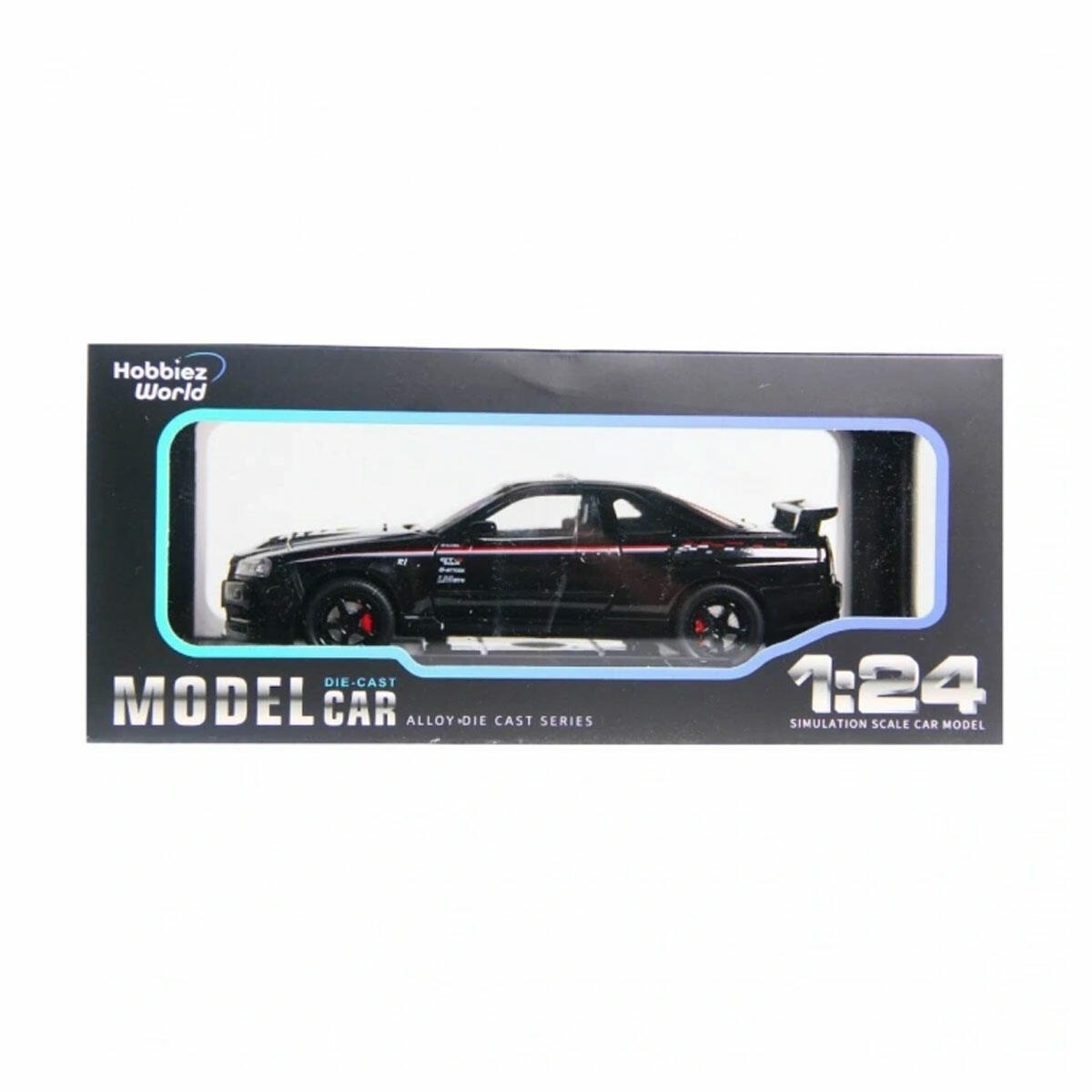 1:24 Nissan Skyline GT-R R34 Nismo Edition Diecast Model Araba | Metal Gövde Sesli ve Işıklı | Koleksiyonluk Çek-Bırak Performans Serisi
