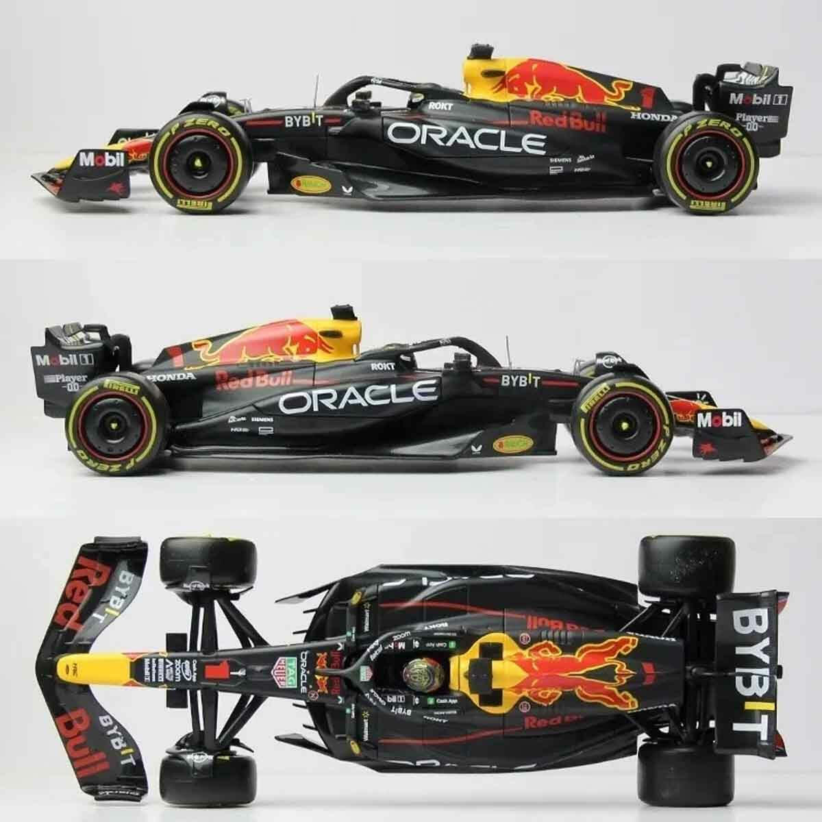 1:24 Red Bull RB19 Formula 1 Yarış Arabası | Max Verstappen &amp; Sergio Perez Detaylı Koleksiyon Modeli