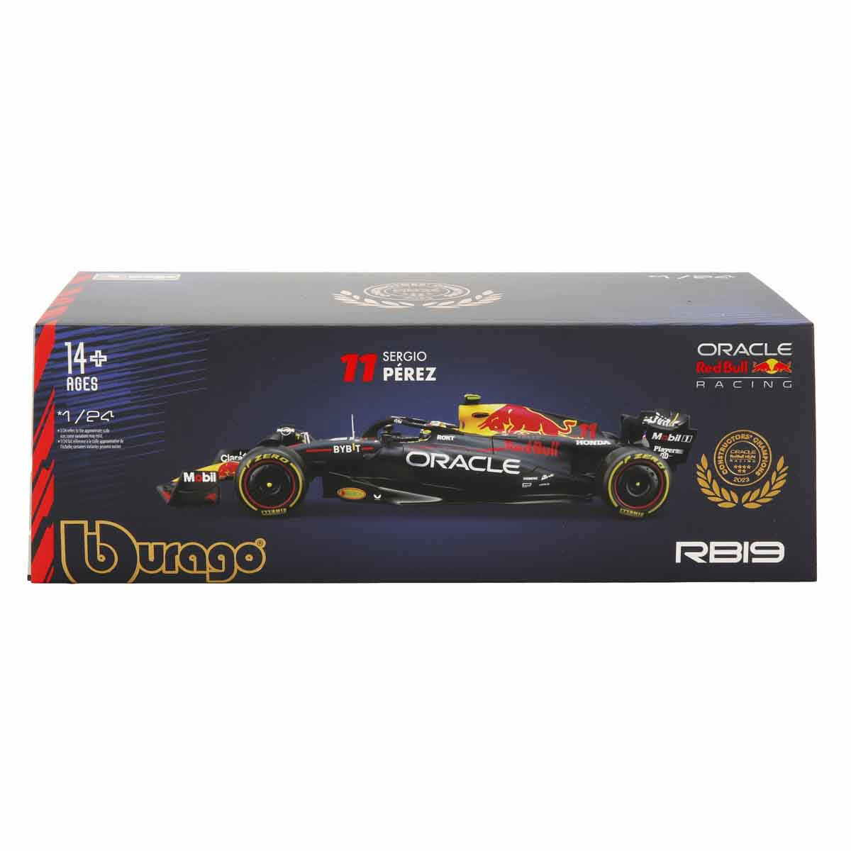 1:24 Red Bull RB19 Formula 1 Yarış Arabası | Max Verstappen &amp; Sergio Perez Detaylı Koleksiyon Modeli