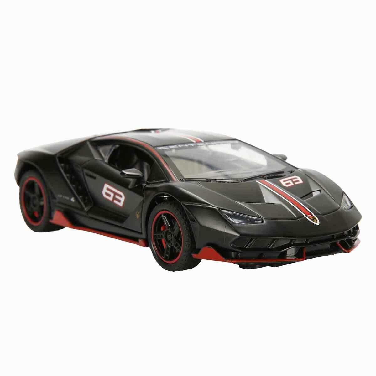 1:32 Lamborghini LP770 Sesli Ve Işıklı Çek Bırak Model Araba | Tamir Atölyesi Ve Stant Seti | Die-Cast Metal Garaj Seti