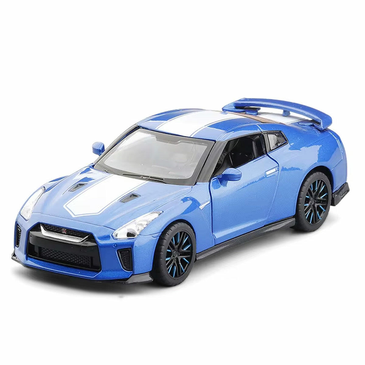 1:32 Nissan GT-R R35 50th Anniversary Edition | Resmi Lisanslı Die-Cast Model Araba | Koleksiyonluk Mavi Özel Seri Spor Araba