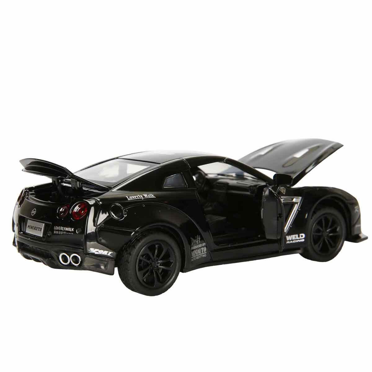1:32 Nissan GTR Die Cast Sesli Ve Işıklı Model Araba | Tamir Atölyesi Ve Garaj Oyun Seti | Godzilla Koleksiyon Serisi