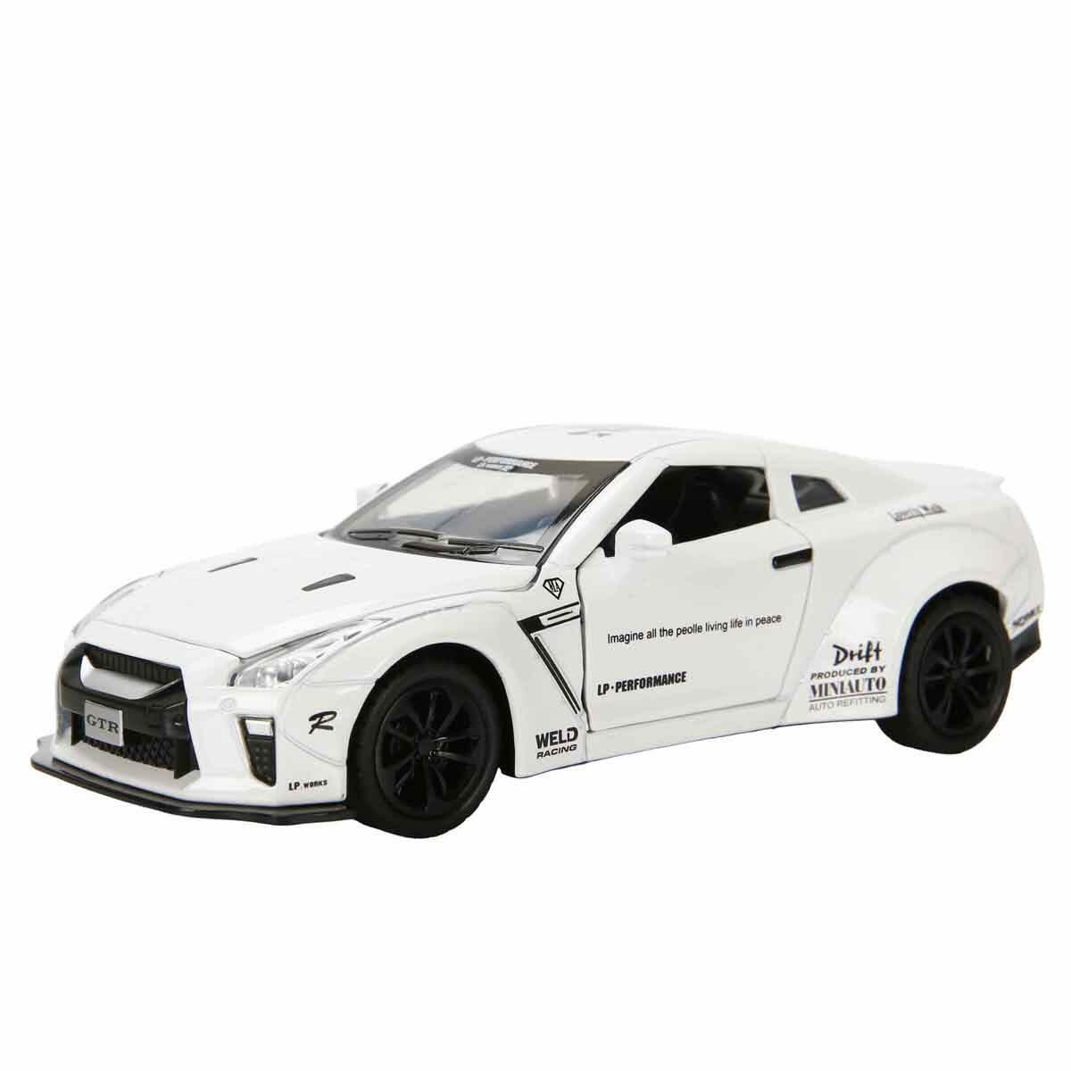 1:32 Nissan GTR Die Cast Sesli Ve Işıklı Model Araba | Tamir Atölyesi Ve Garaj Oyun Seti | Godzilla Koleksiyon Serisi