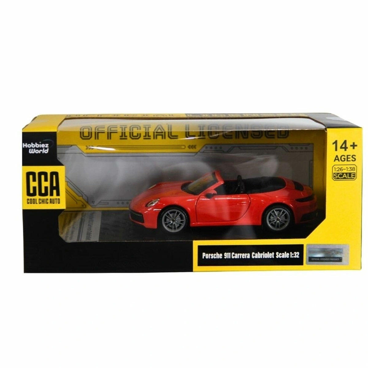 1:32 Porsche 911 Carrera Cabriolet Model Araba | CCA Lisanslı Koleksiyon Aracı | Detaylı Vitrin Serisi