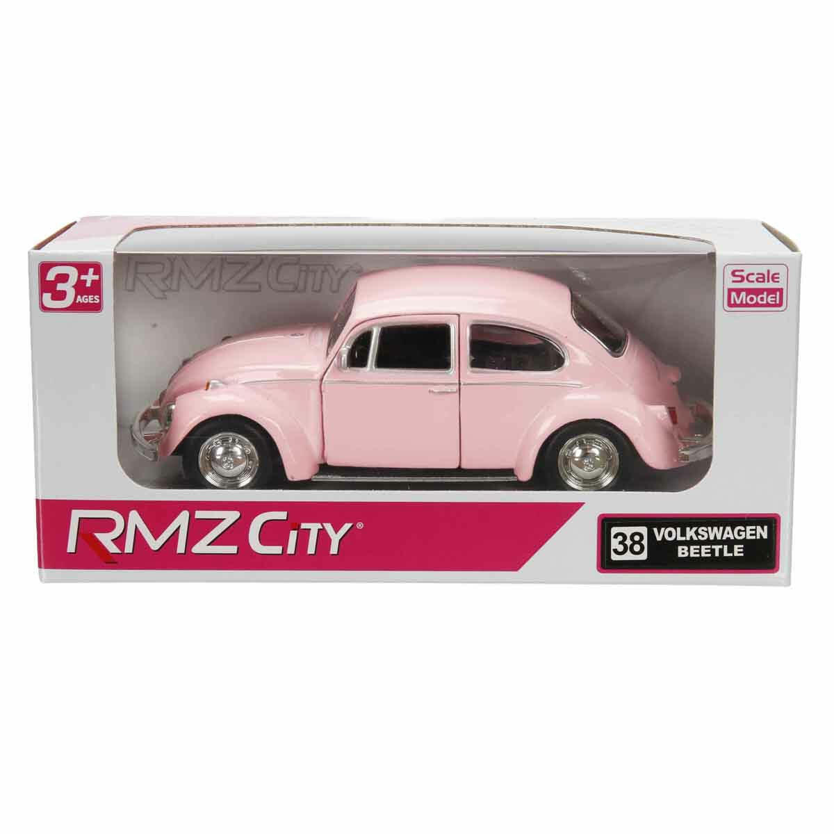 1:32 RMZ City Pembe Serisi Die Cast Model Araba | Lisanslı Metal Gövdeli Koleksiyon Arabaları | Nissan GTR, BMW M3 ve VW Beetle Pembe Özel Seri