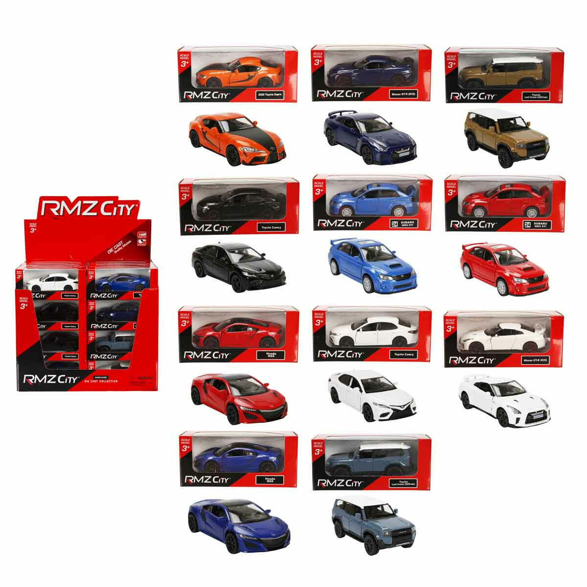 1:32 RMZ City Uzak Doğu Serisi Die Cast Model Araba | Nissan GT-R, Honda NSX ve Toyota Supra JDM Koleksiyonu | Lisanslı Metal Gövdeli Çek Bırak Araçlar