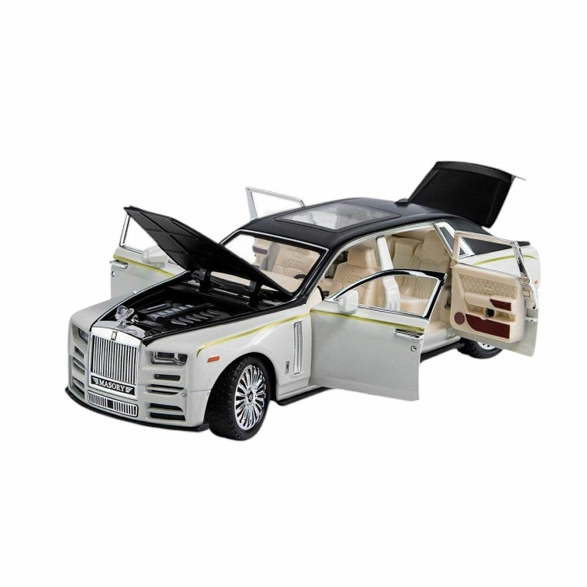 1:32 Rolls Royce Çek Bırak Model Araba | Işıklı ve Sesli Lüks Araç | Açılır Kapılı Koleksiyonluk Figür