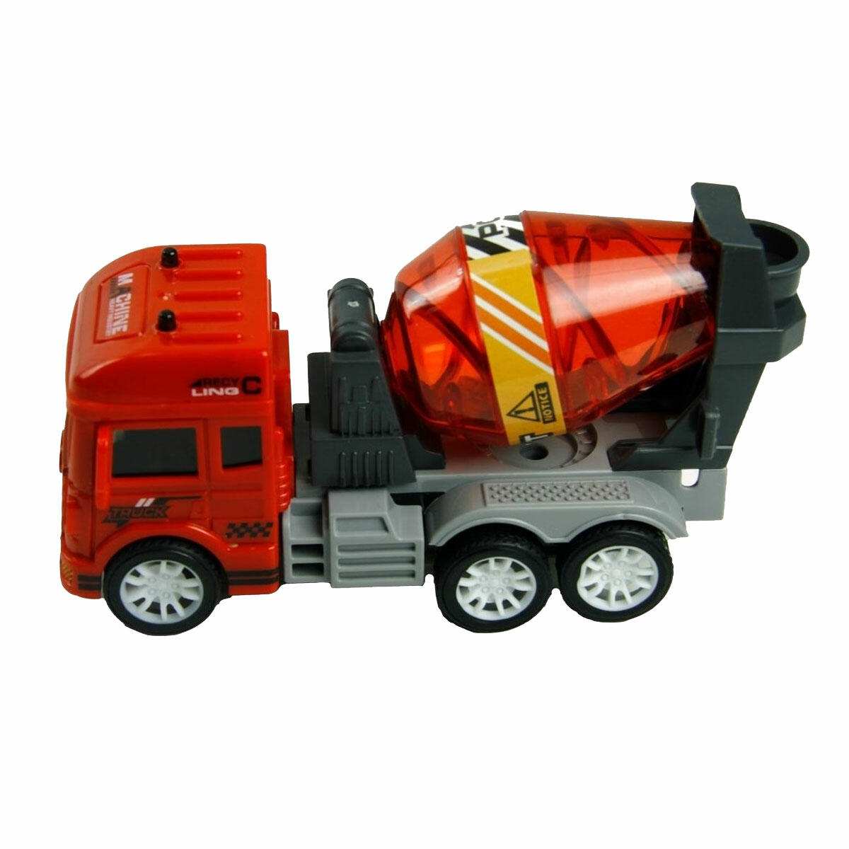 1:32 Sürtmeli İş Araçları ve Kamyon Serisi | 13 cm İnşaat Araçları Seti | Beton Mikseri, Vinç ve Damperli Kamyon Modelleri