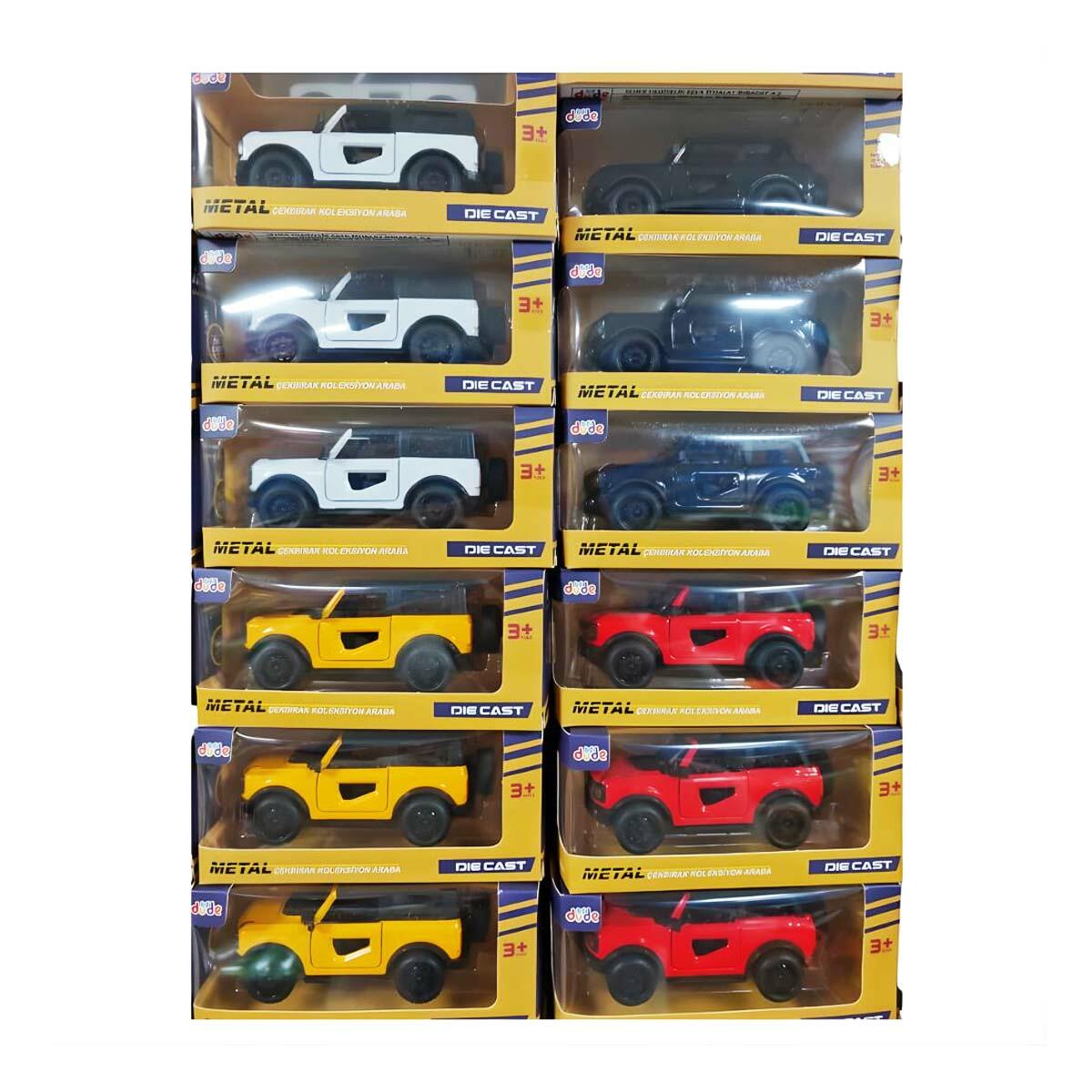 1:36 Metal Model Jip | Açılır Kapılı Çek Bırak Arazi Aracı | Koleksiyonluk Off-Road Serisi