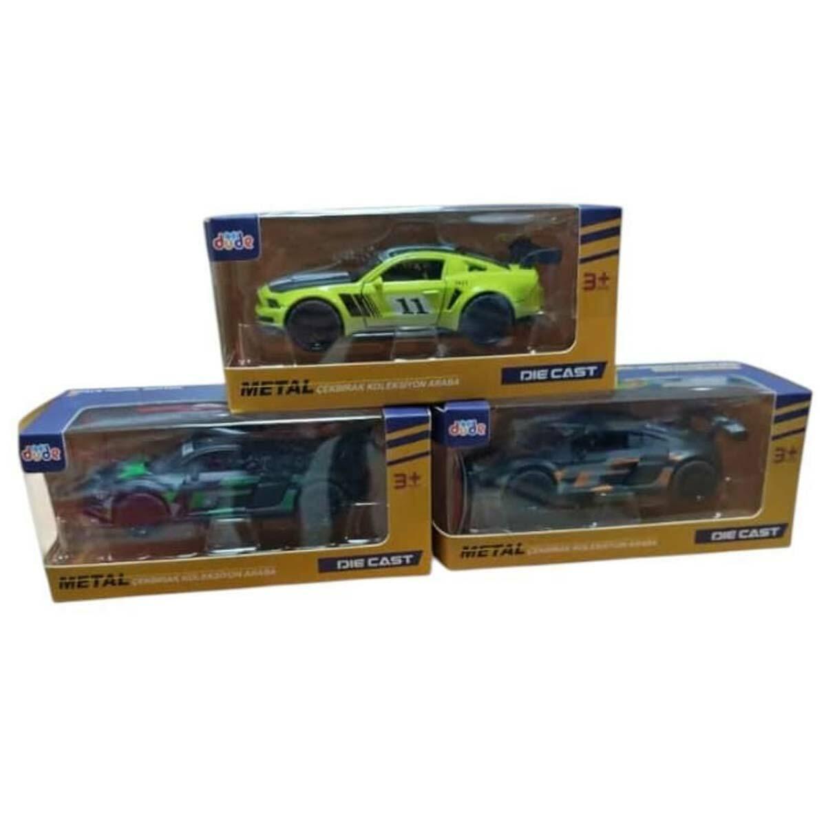 1:36 Mustang Metal Spor Araba | Çek Bırak Mekanizmalı Açılır Kapılı Model Araç | 12 Cm Koleksiyon Serisi
