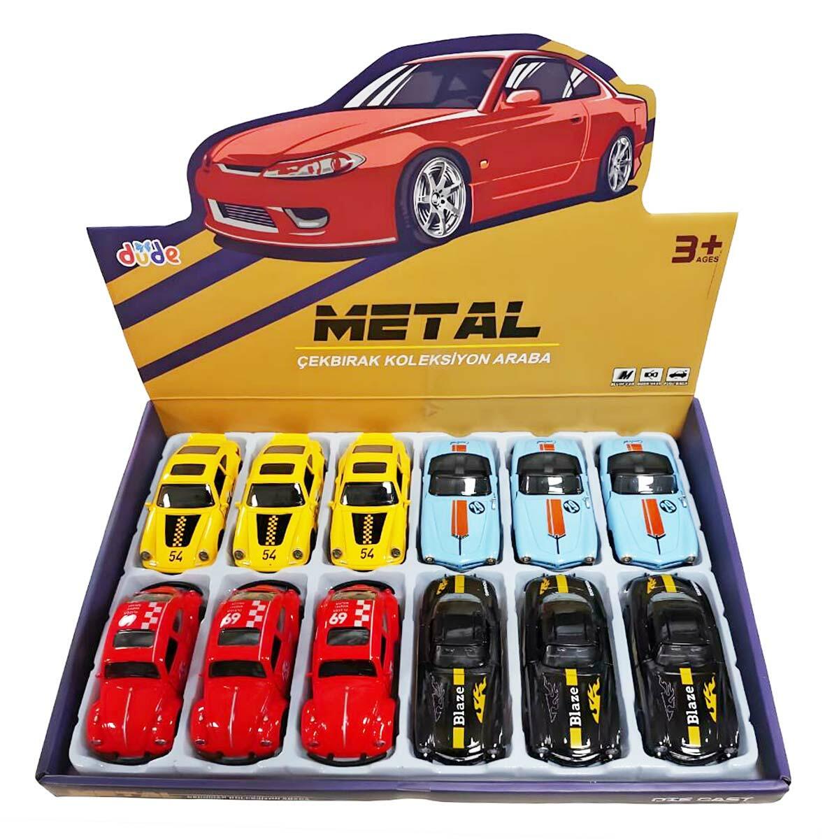 1:43 Metal Klasik Çek-Bırak Araba Serisi | 10.5 Cm Açılır Kapılı Nostaljik Modeller | Die-Cast Koleksiyon Aracı