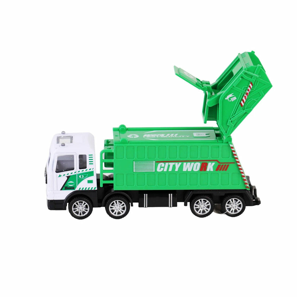 1:50 Metal Sürtmeli Çöp Kamyonu Ve Sulama Aracı | 19 cm Şehir Hizmet Araçları | Dayanıklı Die-Cast Temizlik Kamyonu