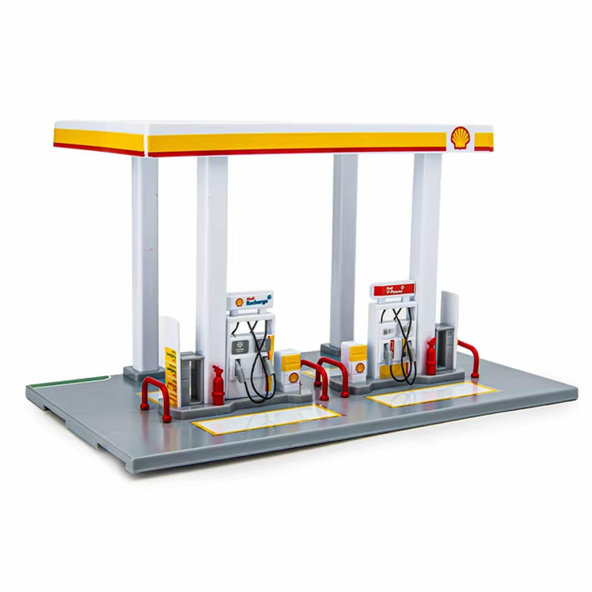 1:64 Ölçek Gaz İstasyonu Model Seti | Die-Cast Araçlar İçin Yakıt İstasyonu Diorama Aksesuarı | Detaylı Şehir Temalı Model Seti