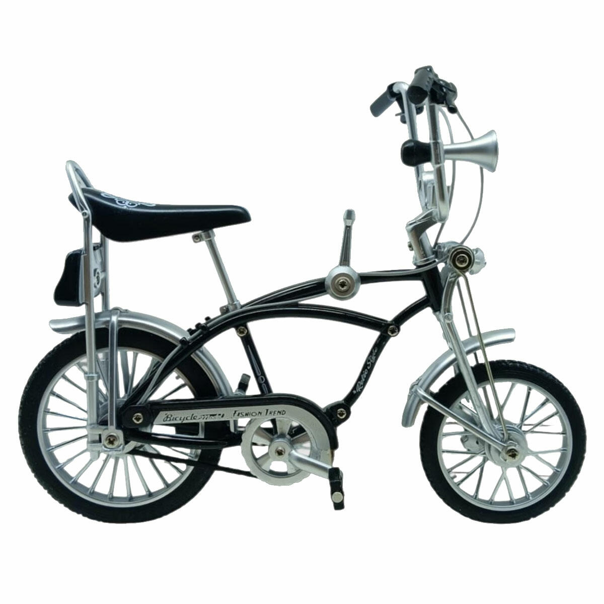 1:8 Metal Retro Pinokyo Bisiklet | 17 cm Die-Cast Model Bisiklet | Nostaljik ve Hareketli Koleksiyon Figürü