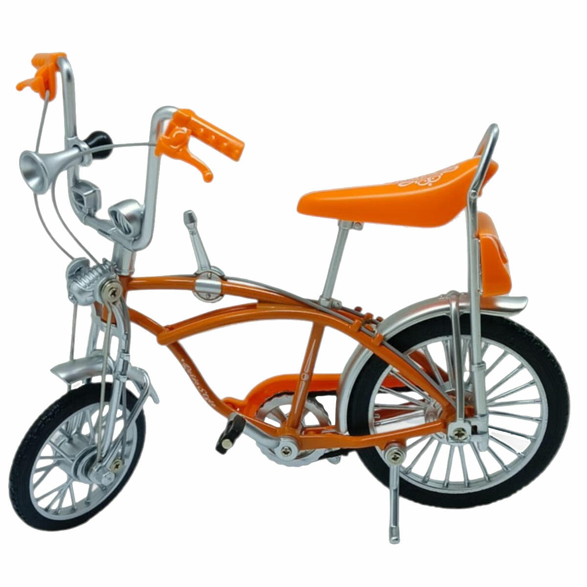 1:8 Metal Retro Pinokyo Bisiklet | 17 cm Die-Cast Model Bisiklet | Nostaljik ve Hareketli Koleksiyon Figürü