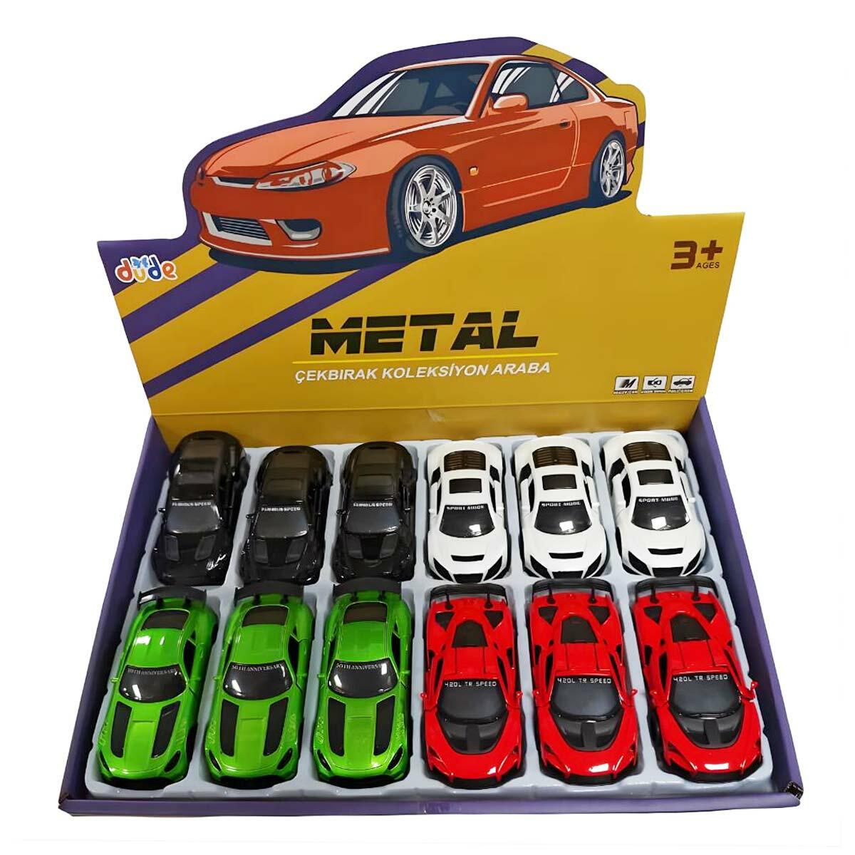 10 cm Metal Süper Spor Çek Bırak Araba | 1:43 Ölçek Açılır Kapılı Die-Cast Model | Agresif Gövde Kitli Yarış Aracı