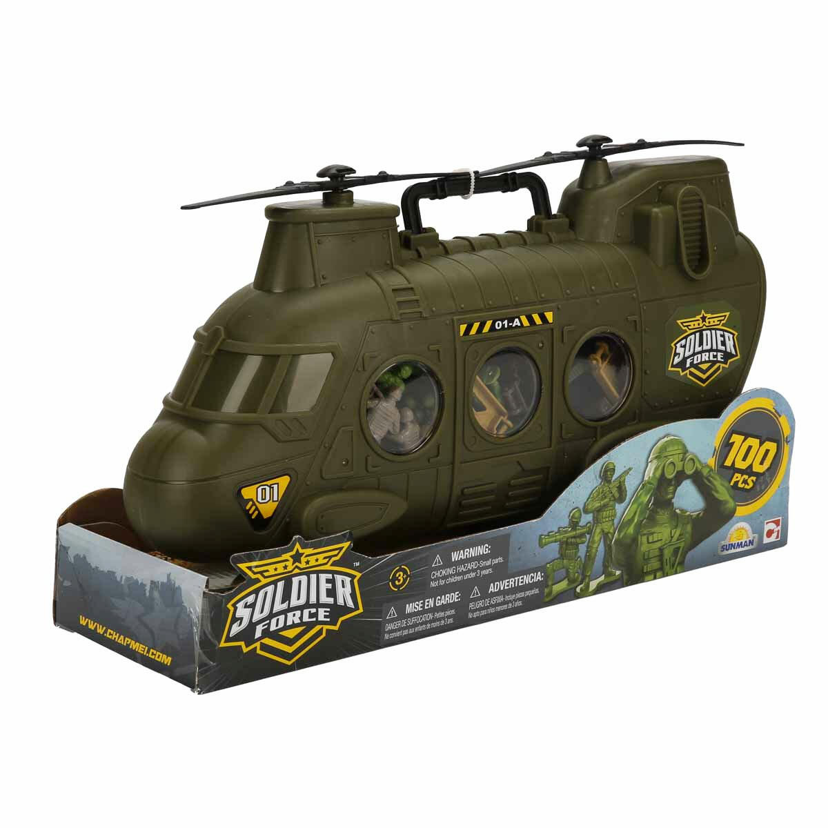 100 Parça Helikopter Askeri Oyun Seti | 35 cm Büyük Taşıma Helikopteri ve 80 Mini Askerli Ordu Seti | Tank, Jet ve Aksesuarlı Dev Strateji Seti