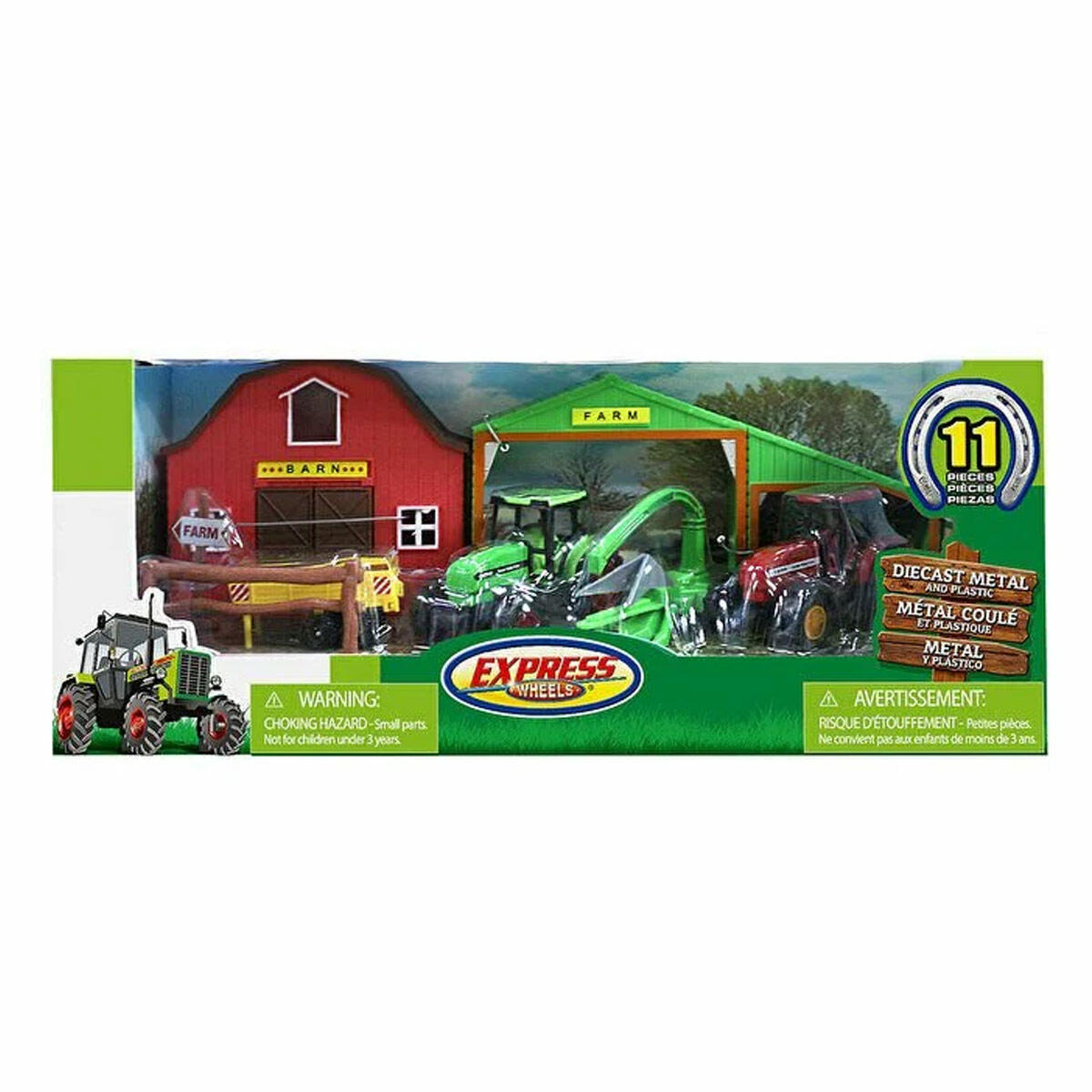 11 Parça Hayvanlı Çiftlik Oyun Seti | İlk Adım Traktörlü Çiftlik Dünyası | Eğitici Hayvan Figürleri Ve Aksesuarları